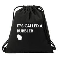 ItS Called A Bubbler Wisconsin Pride Design Drawstring Bag