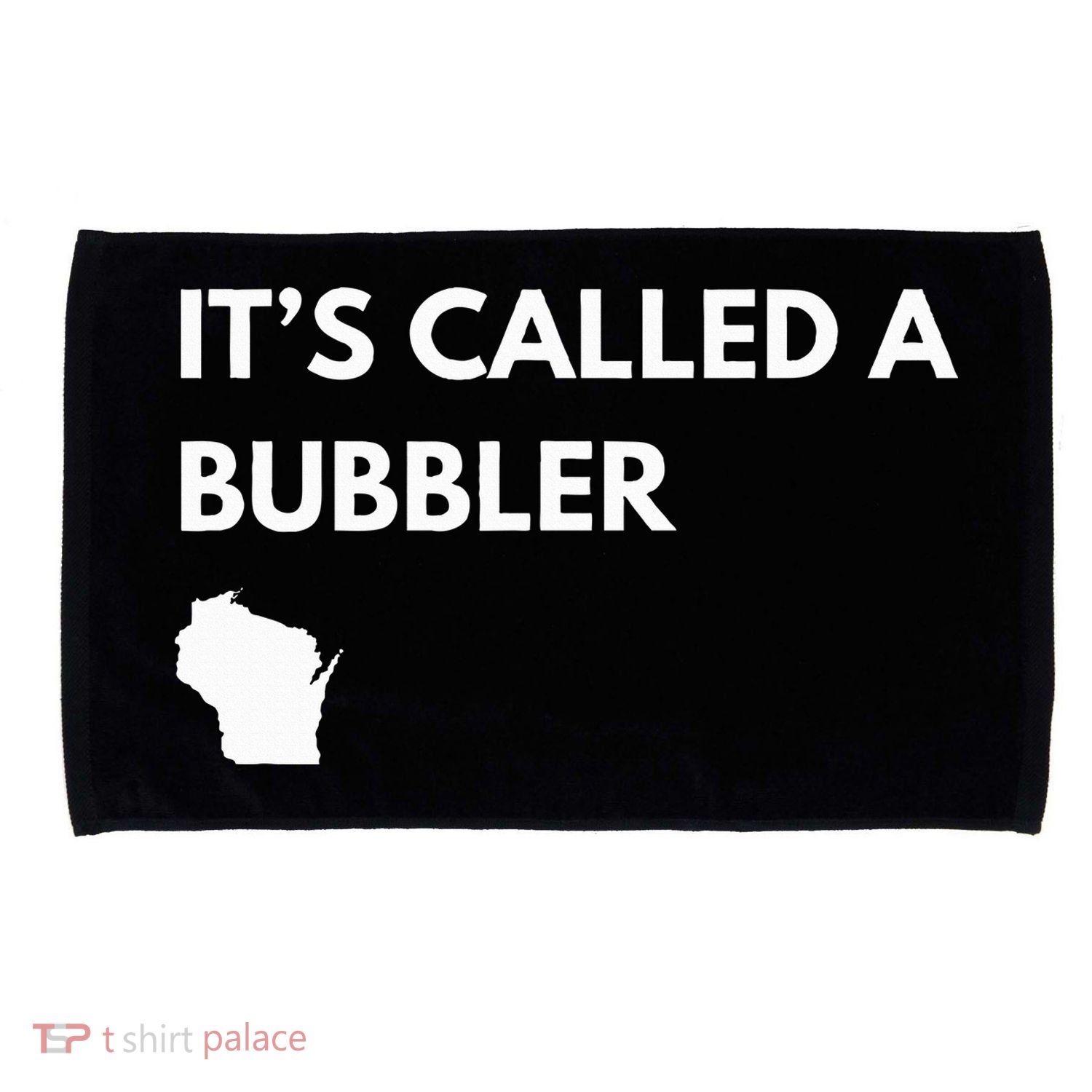 ItS Called A Bubbler Wisconsin Pride Design Microfiber Hand Towel