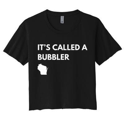 ItS Called A Bubbler Wisconsin Pride Design Crop Top