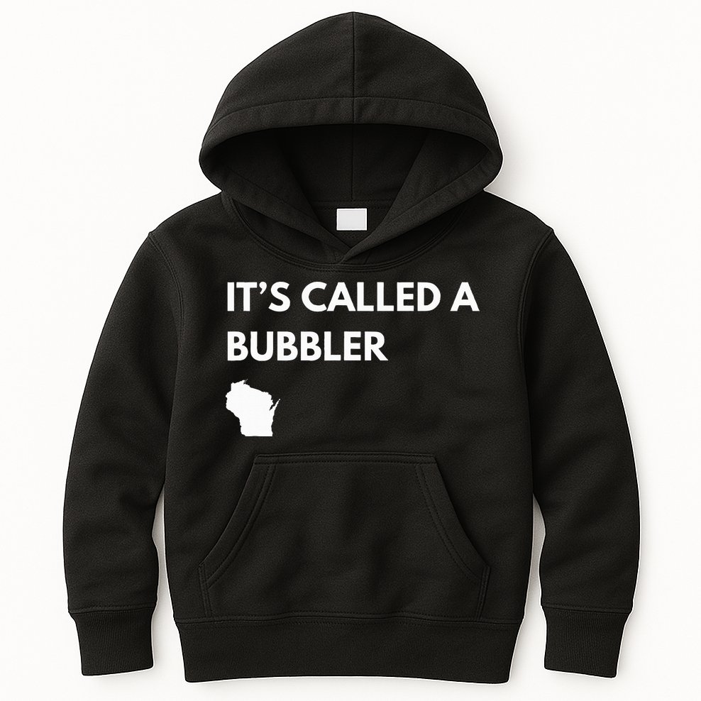 ItS Called A Bubbler Wisconsin Pride Design Kids Hoodie