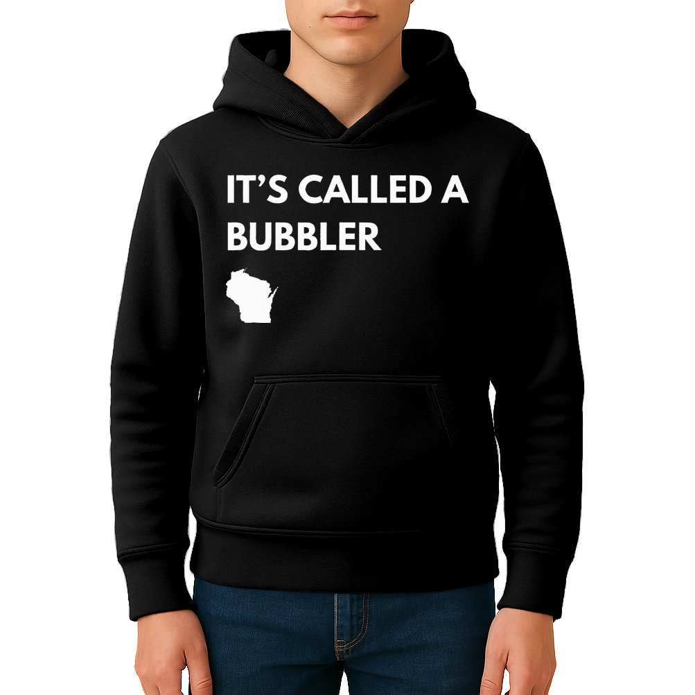 ItS Called A Bubbler Wisconsin Pride Design Kids Hoodie