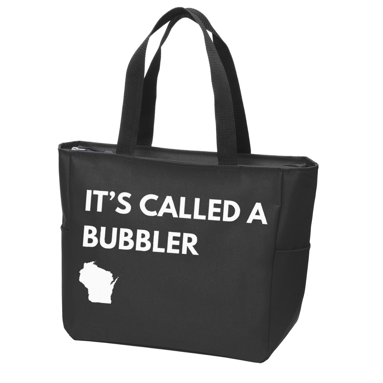 ItS Called A Bubbler Wisconsin Pride Design Zip Tote Bag