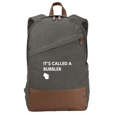ItS Called A Bubbler Wisconsin Pride Design Cotton Canvas Backpack