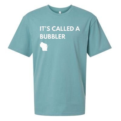 ItS Called A Bubbler Wisconsin Pride Design Sueded Cloud Jersey T-Shirt