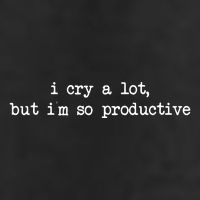 I Cry A Lot But Im So Productive Funny Adult Drive Performance Visor