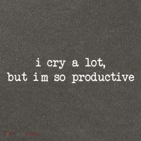 I Cry A Lot But Im So Productive Funny Cotton Canvas Backpack