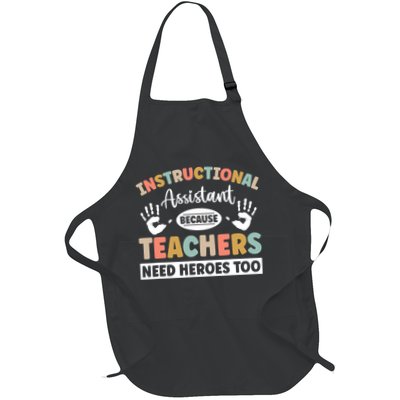 Instructional Coach Activity Instructional Assistant Full-Length Apron With Pockets