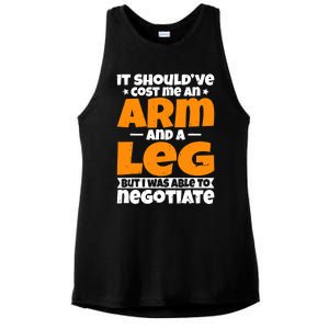 It Cost an Arm and a Leg - Funny Amputation Leg Amputee Ladies PosiCharge Tri-Blend Wicking Tank