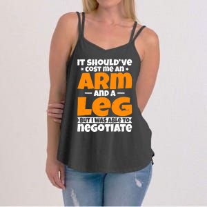 It Cost an Arm and a Leg - Funny Amputation Leg Amputee Women's Strappy Tank