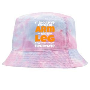 It Cost an Arm and a Leg - Funny Amputation Leg Amputee Tie-Dyed Bucket Hat