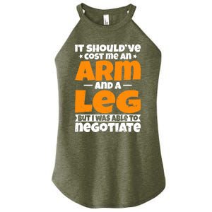 It Cost an Arm and a Leg - Funny Amputation Leg Amputee Women's Perfect Tri Rocker Tank