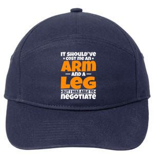 It Cost an Arm and a Leg - Funny Amputation Leg Amputee 7-Panel Snapback Hat