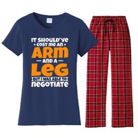 It Cost an Arm and a Leg - Funny Amputation Leg Amputee Women's Flannel Pajama Set