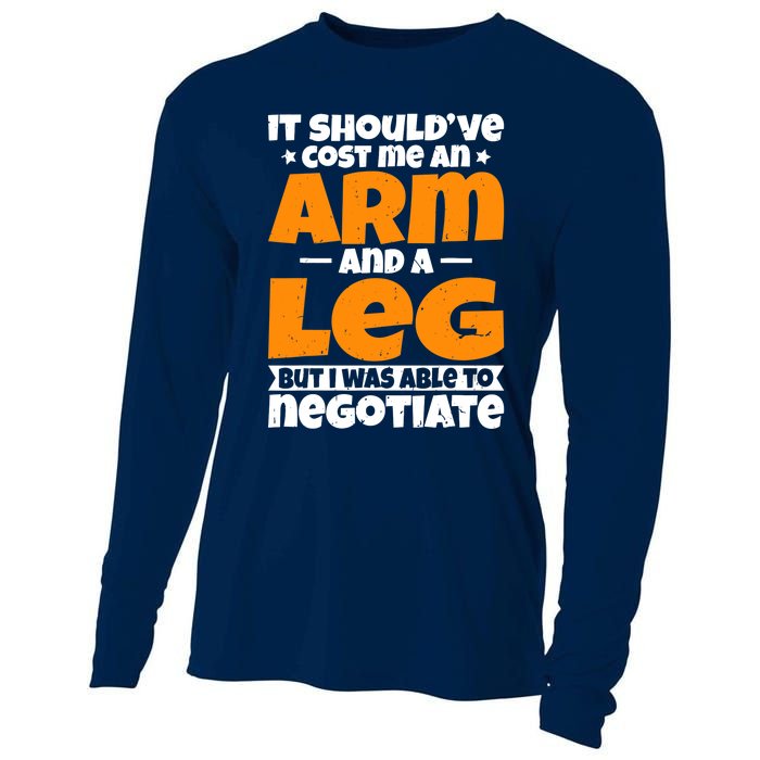 It Cost an Arm and a Leg - Funny Amputation Leg Amputee Cooling Performance Long Sleeve Crew