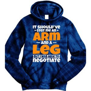 It Cost an Arm and a Leg - Funny Amputation Leg Amputee Tie Dye Hoodie