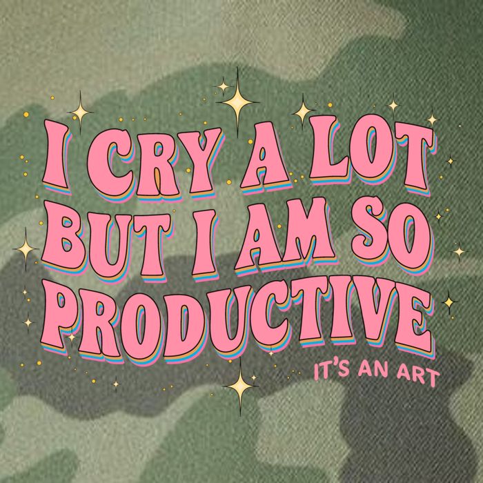 I Cry A Lot But I Am So Productive Its An Art Ttpd Taylor Lover Legacy Tie Dye Trucker Hat