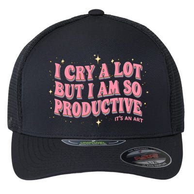 I Cry A Lot But I Am So Productive Its An Art Ttpd Taylor Lover Flexfit Unipanel Trucker Cap