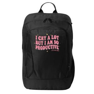 I Cry A Lot But I Am So Productive Its An Art Ttpd Taylor Lover City Backpack