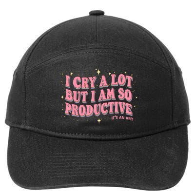 I Cry A Lot But I Am So Productive Its An Art Ttpd Taylor Lover 7-Panel Snapback Hat