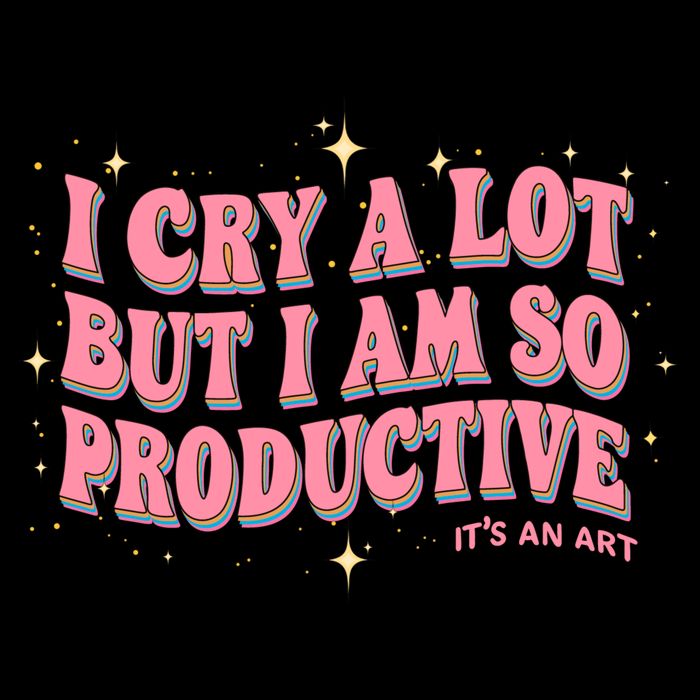 I Cry A Lot But I Am So Productive Its An Art Ttpd Taylor Lover Drawstring Bag