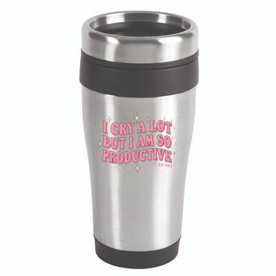 I Cry A Lot But I Am So Productive Its An Art Ttpd Taylor Lover 16oz Travel Tumbler