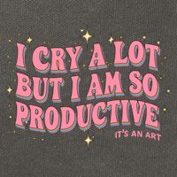 I Cry A Lot But I Am So Productive Its An Art Ttpd Taylor Lover Cotton Canvas Backpack