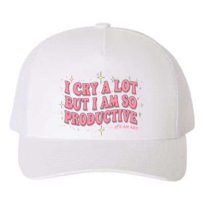 I Cry A Lot But I Am So Productive Its An Art Ttpd Taylor Lover Yupoong Adult 5-Panel Trucker Hat