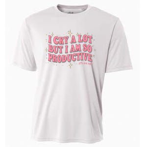 I Cry A Lot But I Am So Productive Its An Art Ttpd Taylor Lover Cooling Performance Crew T-Shirt