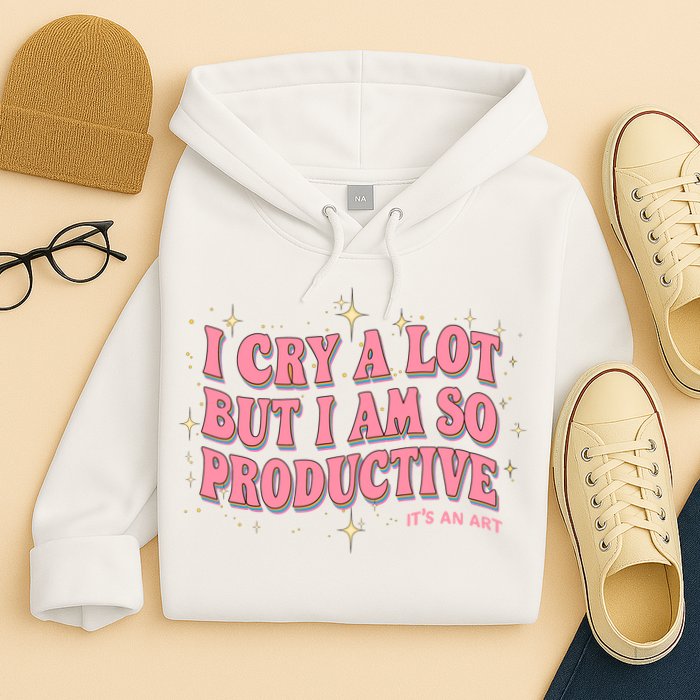 I Cry A Lot But I Am So Productive Its An Art Ttpd Taylor Lover Hoodie