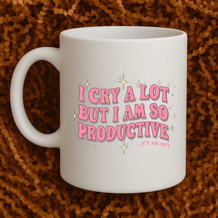 I Cry A Lot But I Am So Productive Its An Art Ttpd Taylor Lover Mug
