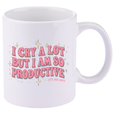 I Cry A Lot But I Am So Productive Its An Art Ttpd Taylor Lover 11oz C Handle Ceramic Mug