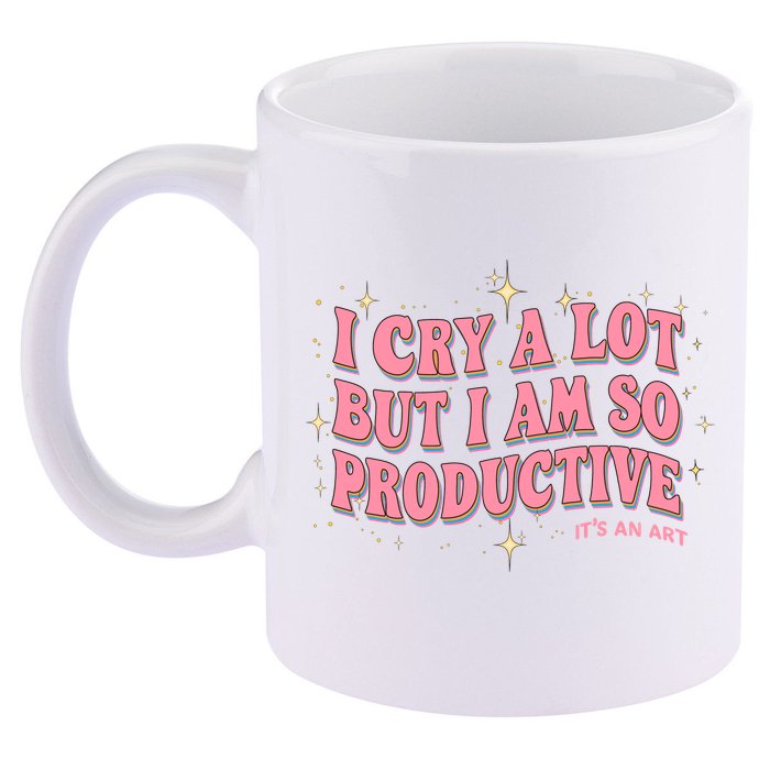 I Cry A Lot But I Am So Productive Its An Art Ttpd Taylor Lover 11oz C Handle Ceramic Mug
