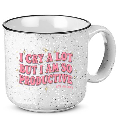 I Cry A Lot But I Am So Productive Its An Art Ttpd Taylor Lover 15oz Campfire Ceramic Mug