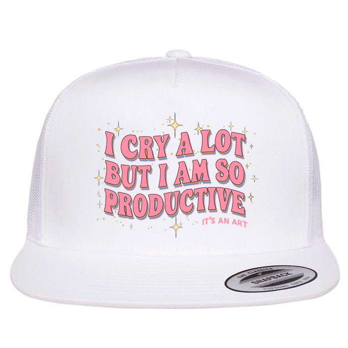 I Cry A Lot But I Am So Productive Its An Art Ttpd Taylor Lover Flatbill Hat