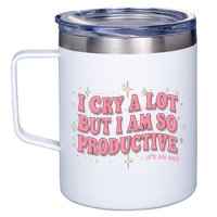 I Cry A Lot But I Am So Productive Its An Art Ttpd Taylor Lover 12oz Stainless Steel Coffee Mug
