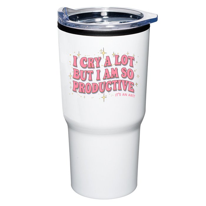 I Cry A Lot But I Am So Productive Its An Art Ttpd Taylor Lover Tumbler