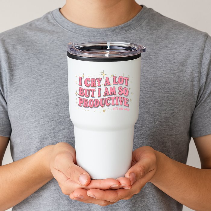 I Cry A Lot But I Am So Productive Its An Art Ttpd Taylor Lover Tumbler