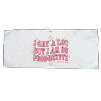 I Cry A Lot But I Am So Productive Its An Art Ttpd Taylor Lover Large Microfiber Waffle Golf Towel