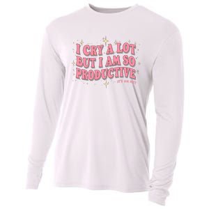 I Cry A Lot But I Am So Productive Its An Art Ttpd Taylor Lover Cooling Performance Long Sleeve Crew