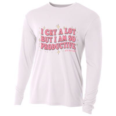 I Cry A Lot But I Am So Productive Its An Art Ttpd Taylor Lover Cooling Performance Long Sleeve Crew