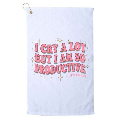 I Cry A Lot But I Am So Productive Its An Art Ttpd Taylor Lover Golf Towel