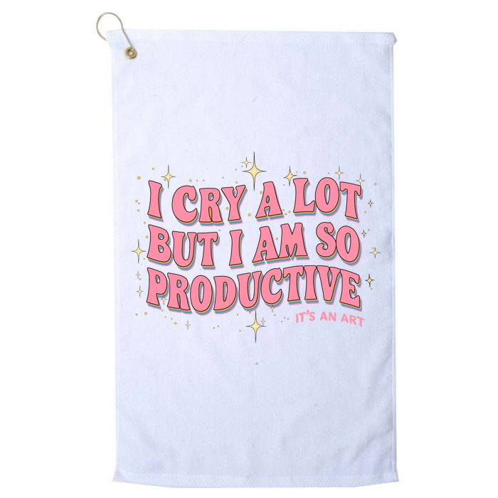 I Cry A Lot But I Am So Productive Its An Art Ttpd Taylor Lover Golf Towel