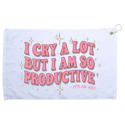 I Cry A Lot But I Am So Productive Its An Art Ttpd Taylor Lover Grommeted Golf Towel