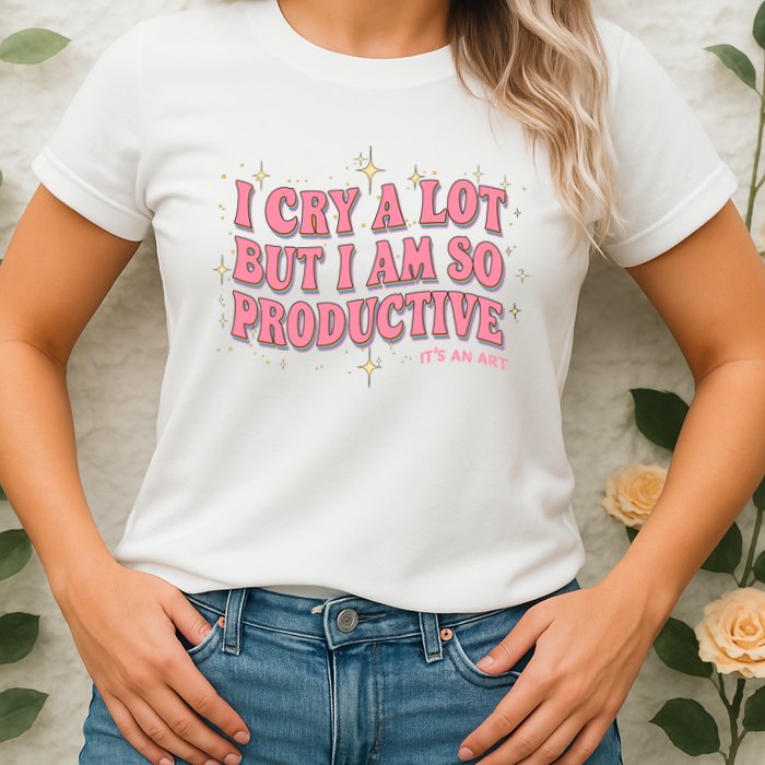 I Cry A Lot But I Am So Productive Its An Art Ttpd Taylor Lover Womens T-Shirt