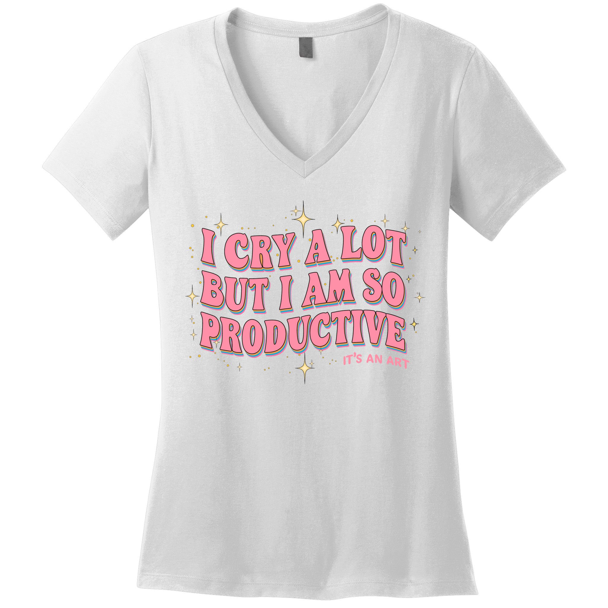 I Cry A Lot But I Am So Productive Its An Art Ttpd Taylor Lover Women's V-Neck T-Shirt