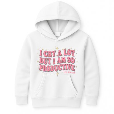 I Cry A Lot But I Am So Productive Its An Art Ttpd Taylor Lover Kids Hoodie