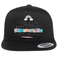 I Cry A Lot I Am So Productive ItS An Art Ttpd Taylor Lover Flat Bill Trucker Hat