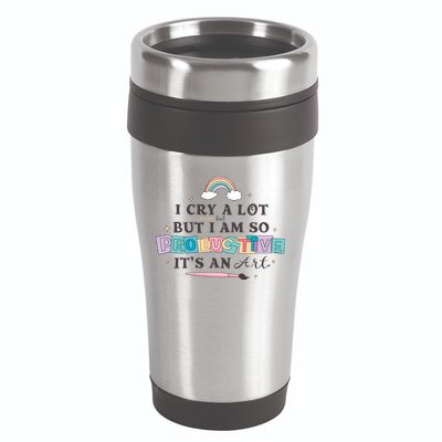 I Cry A Lot I Am So Productive ItS An Art Ttpd Taylor Lover 16oz Travel Tumbler
