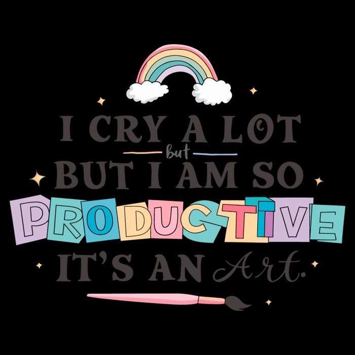 I Cry A Lot I Am So Productive ItS An Art Ttpd Taylor Lover Cropped Pullover Crew