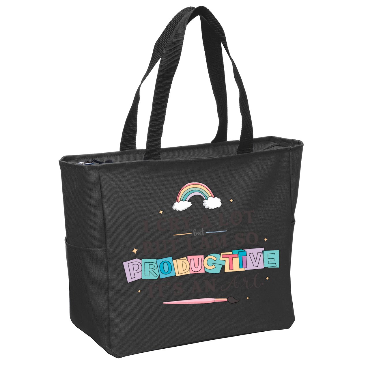 I Cry A Lot I Am So Productive ItS An Art Ttpd Taylor Lover Zip Tote Bag